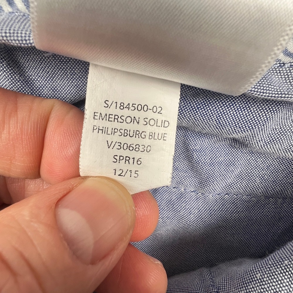 Banana Republic Emerson Shorts Mens 33 Blue Chino Cotton Casual Prep Summer - Picture 7 of 14